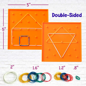 ZaxiDeel geoboard edge-circle side enhances spatial reasoning and pattern building for kids