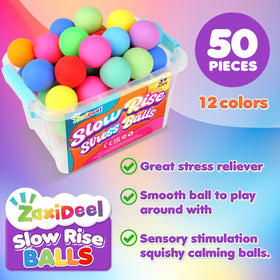 ZaxiDeel mini stress ball held in hand for portable relief.
