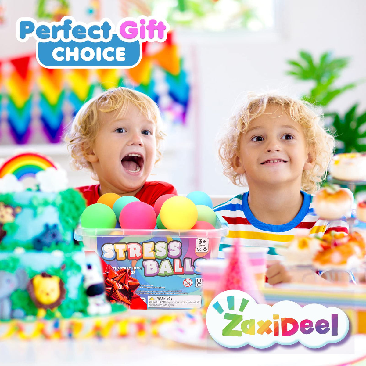 ZaxiDeel party favors stress balls, perfect stocking stuffers.