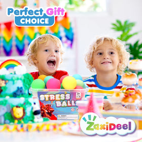 ZaxiDeel party favors stress balls, perfect stocking stuffers.