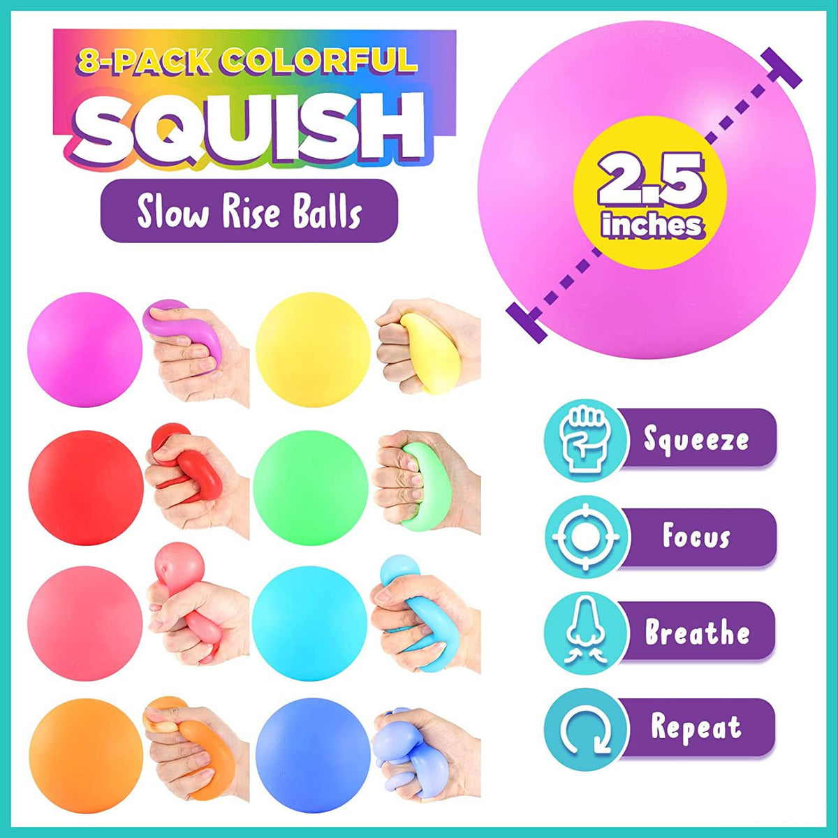 ZaxiDeel slow-rise stress ball in yellow promotes calm focus for classroom tasks