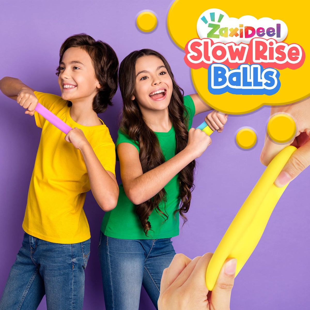 ZaxiDeel 1.7-inch stress ball fits pockets and bags