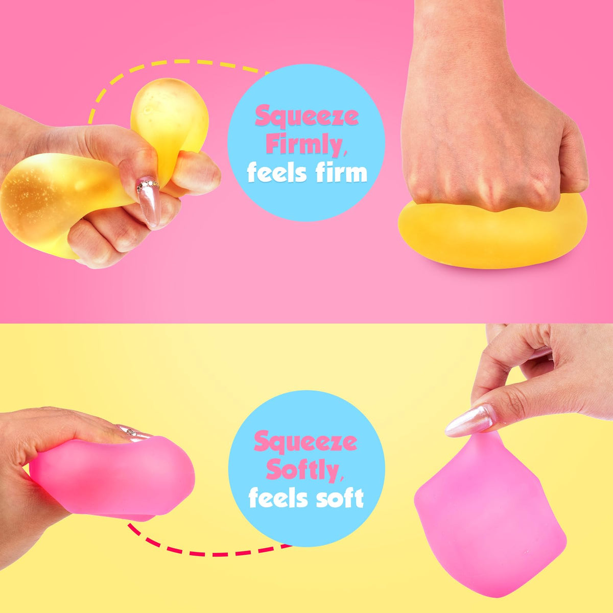 ZaxiDeel stress cube groovy-goo core provides durable, satisfying tactile play