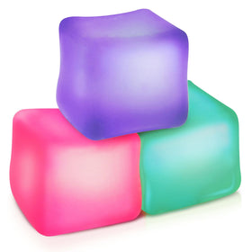 ZaxiDeel stress cube purple close-up showing squishy gel texture for relaxation.