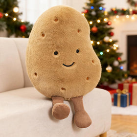 Kawaii-style Zaxqerm potato plush pillow in cute design