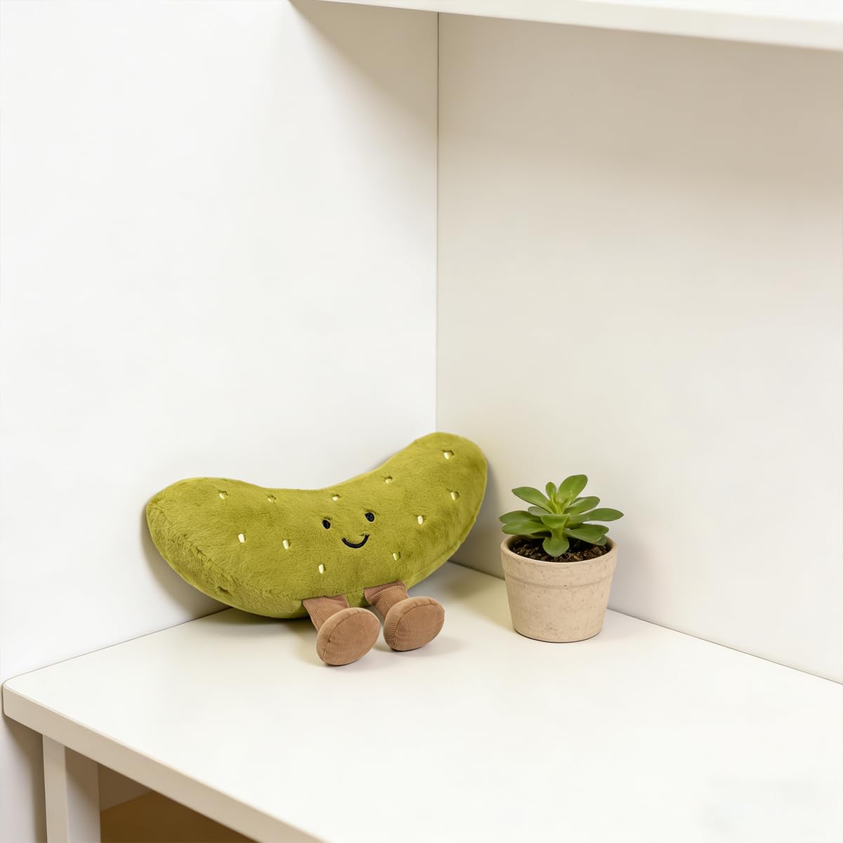 Secure stitching detail on Zaxqerm potato plush pillow