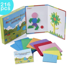 ZazzyKid magnetic game board for hands-on geometry practice