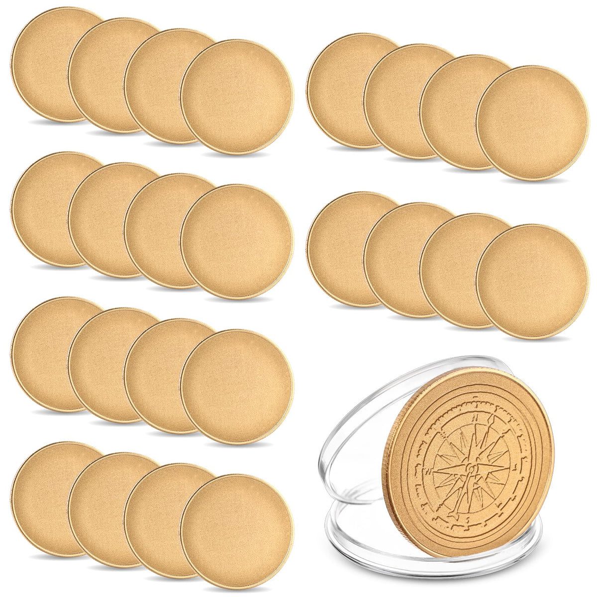 ZBHANSHUIS blank challenge coin 40mm engraving surface for personalized crafts.