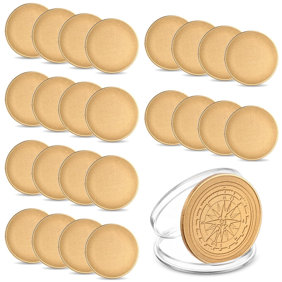 ZBHANSHUIS blank challenge coin 40mm engraving surface for personalized crafts.