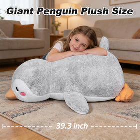 ZBLX Giant Penguin Plush features soft fur that stays fluffy after years.