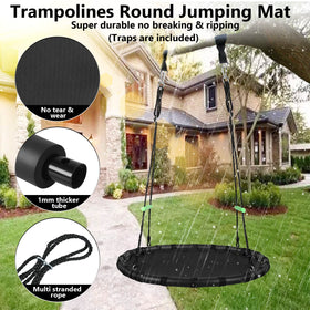 The zbzbml swing features a sturdy 1-inch steel frame for lasting stability.