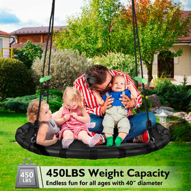The zbzbml swing offers spacious design for family outdoor fun.