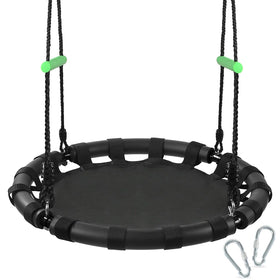 ZBZBML tree swing frame with PP mat offers durable outdoor performance.