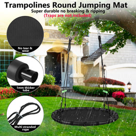 ZBZBML swing with detachable-frame emphasizes safety and stable setup