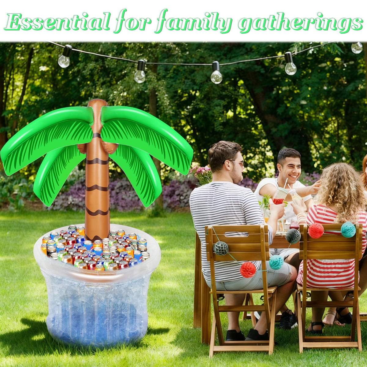 Zcaukya palm tree cooler deflates for compact storage and transport