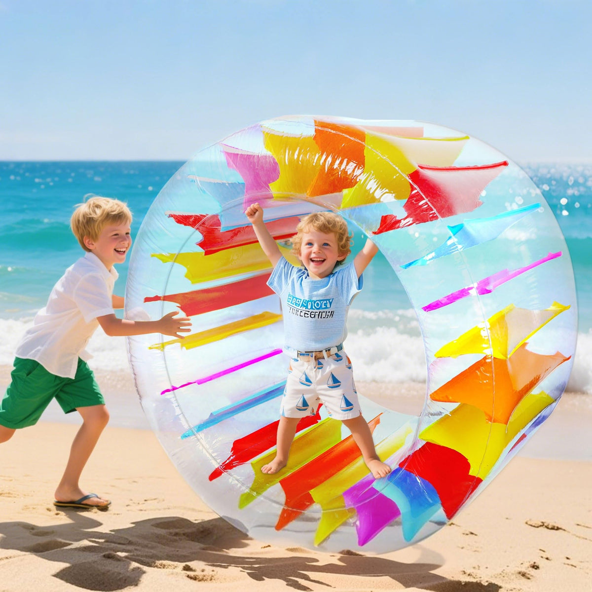 Zcaukya water wheel deflates compactly for easy travel and storage