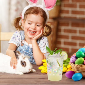 ZCPTZ 100-pack Easter cups 12oz clear, ample supply for larger gatherings.
