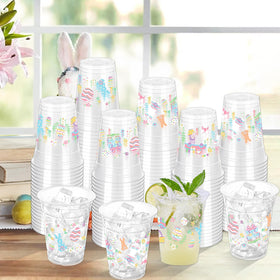 ZCPTZ 12oz clear party cups, great for cold drinks at birthday celebrations.
