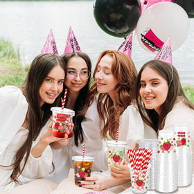 ZCPTZ 50-piece packaging of strawberry cups set