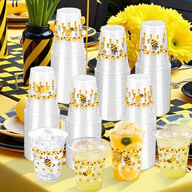 ZCPTZ clear bee-design cup for easy beverage serving and cleanup.
