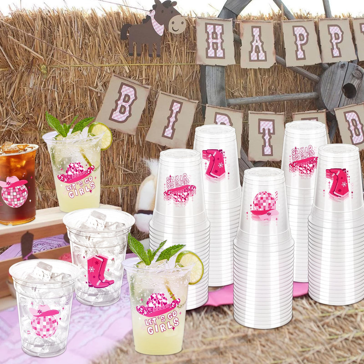 ZCPTZ cowprint pattern cups offer durable, disposable convenience after casual get-togethers.