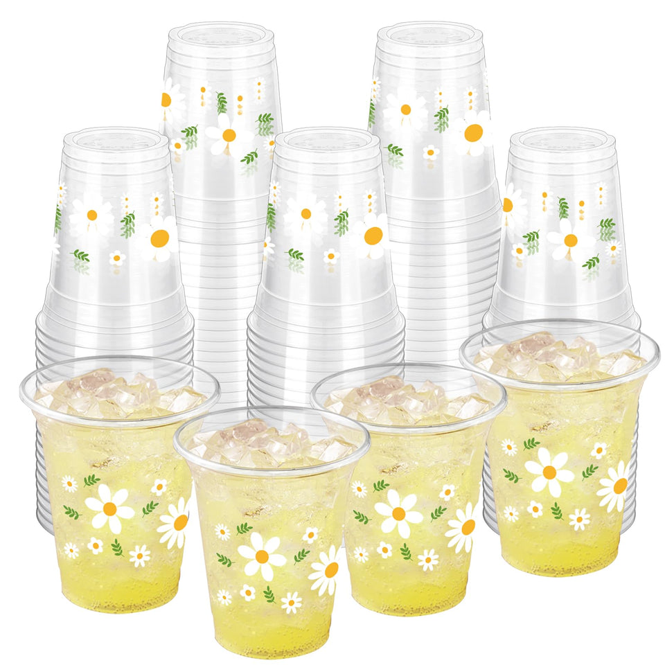 ZCPTZ daisy cups 12oz pack ideal for stylish parties and quick cleanup.