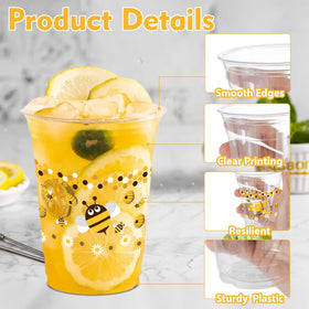 ZCPTZ party cup with bee motif, ideal for birthdays.