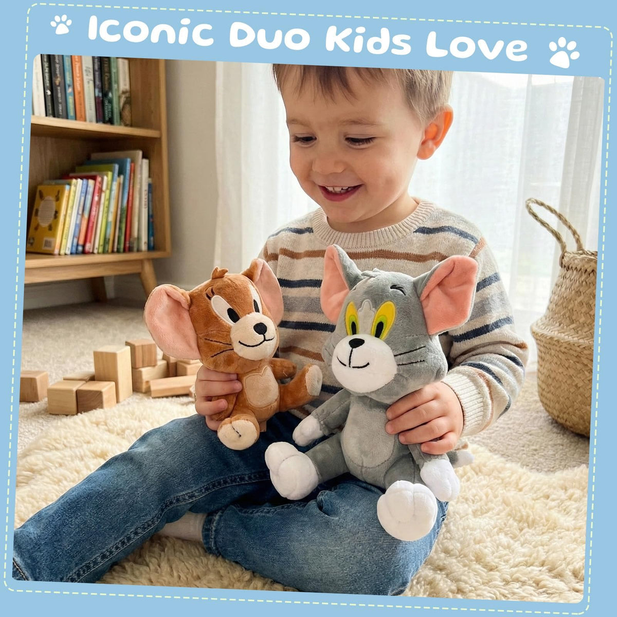Zcyx0514 Cat and Mouse Plush Set for party decorations