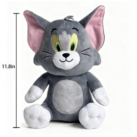Zcyx0514 cartoon cat and mouse plush set, ideal for children's rooms.