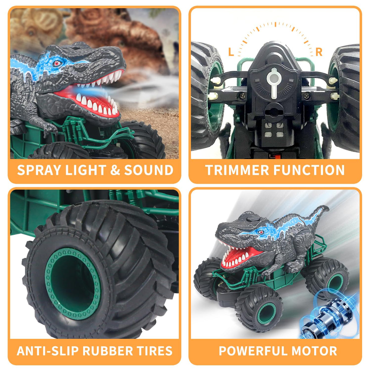 ZDCZ 1:16-scale monster truck offers a lifelike size for kids.