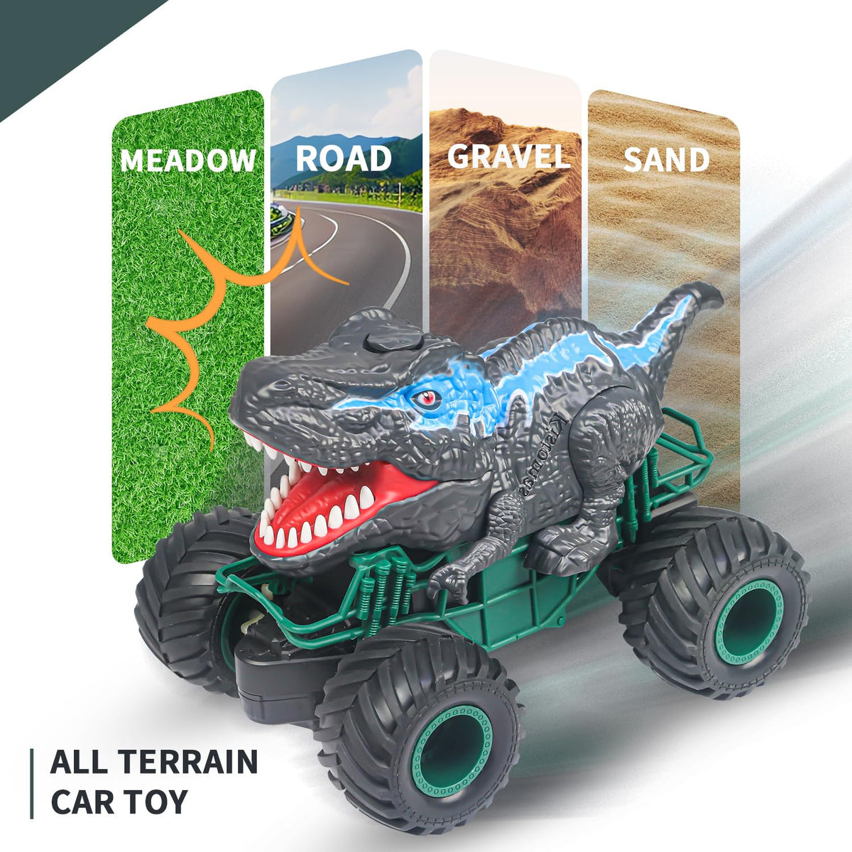ZDCZ 2.4GHz remote control provides long-range, interference-free racing.