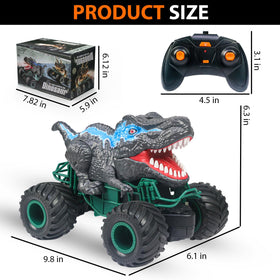 ZDCZ gift-pack ready dinosaur RC car ideal for birthdays.