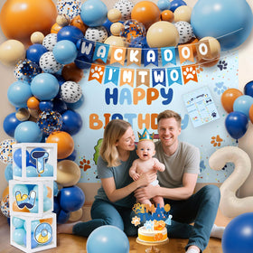 ZDHOOKAN balloons arch kit creates a festive entrance and photo backdrop.