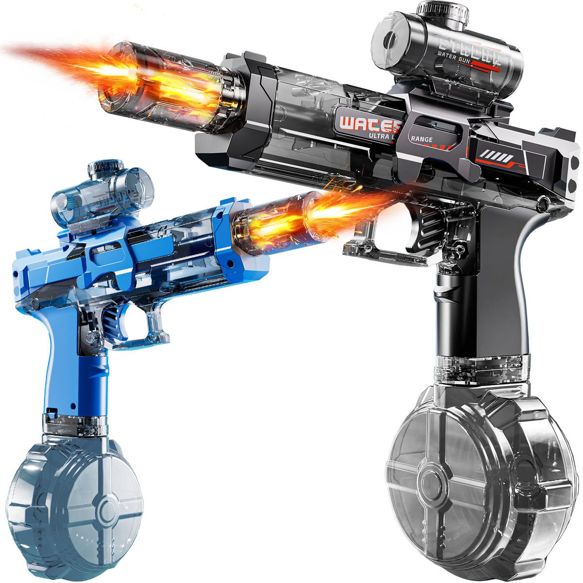 ZDRKWSM 2-pack electric water guns ready for summer backyard battles