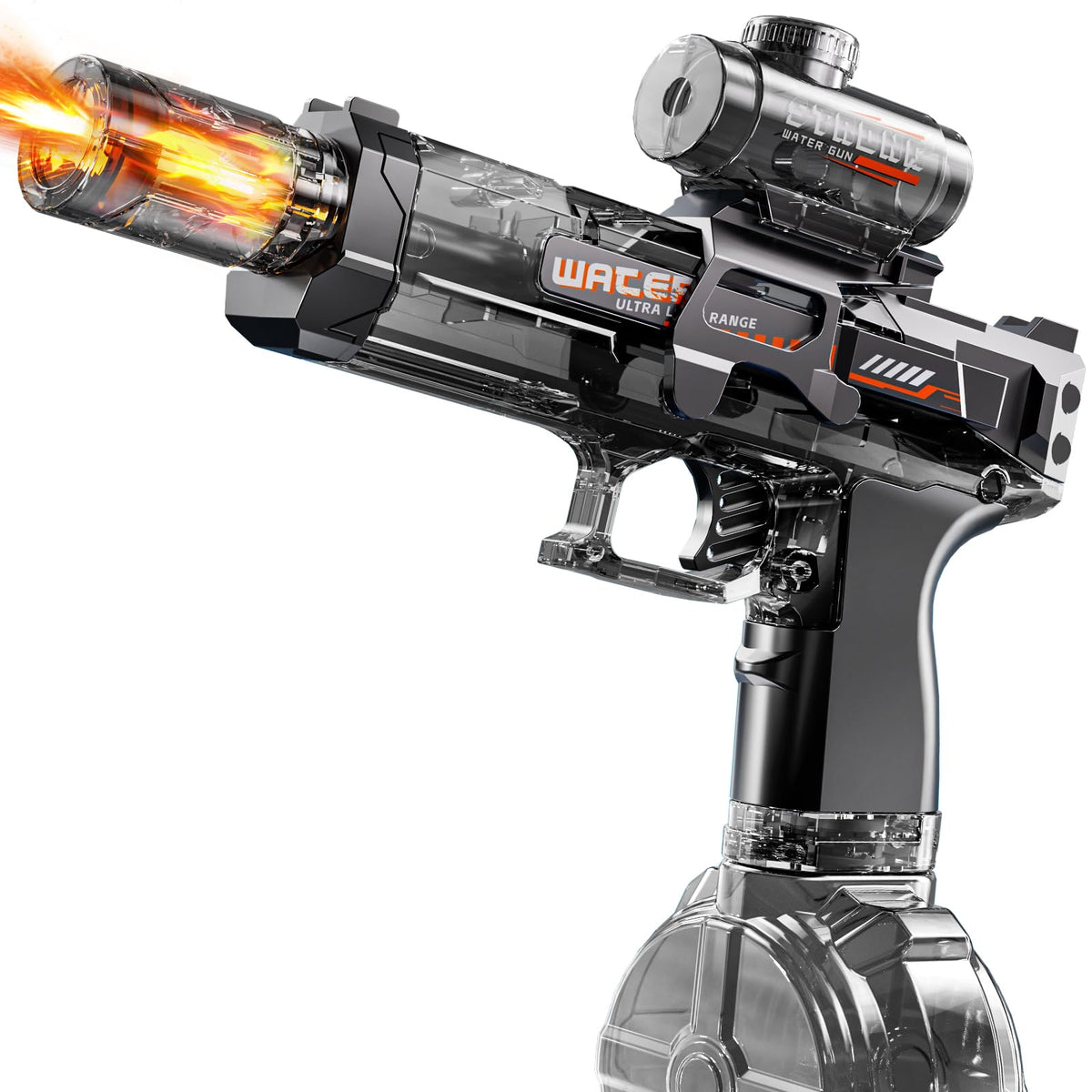 ZDRKWSM electric water gun with flashing muzzle for vibrant summer battles
