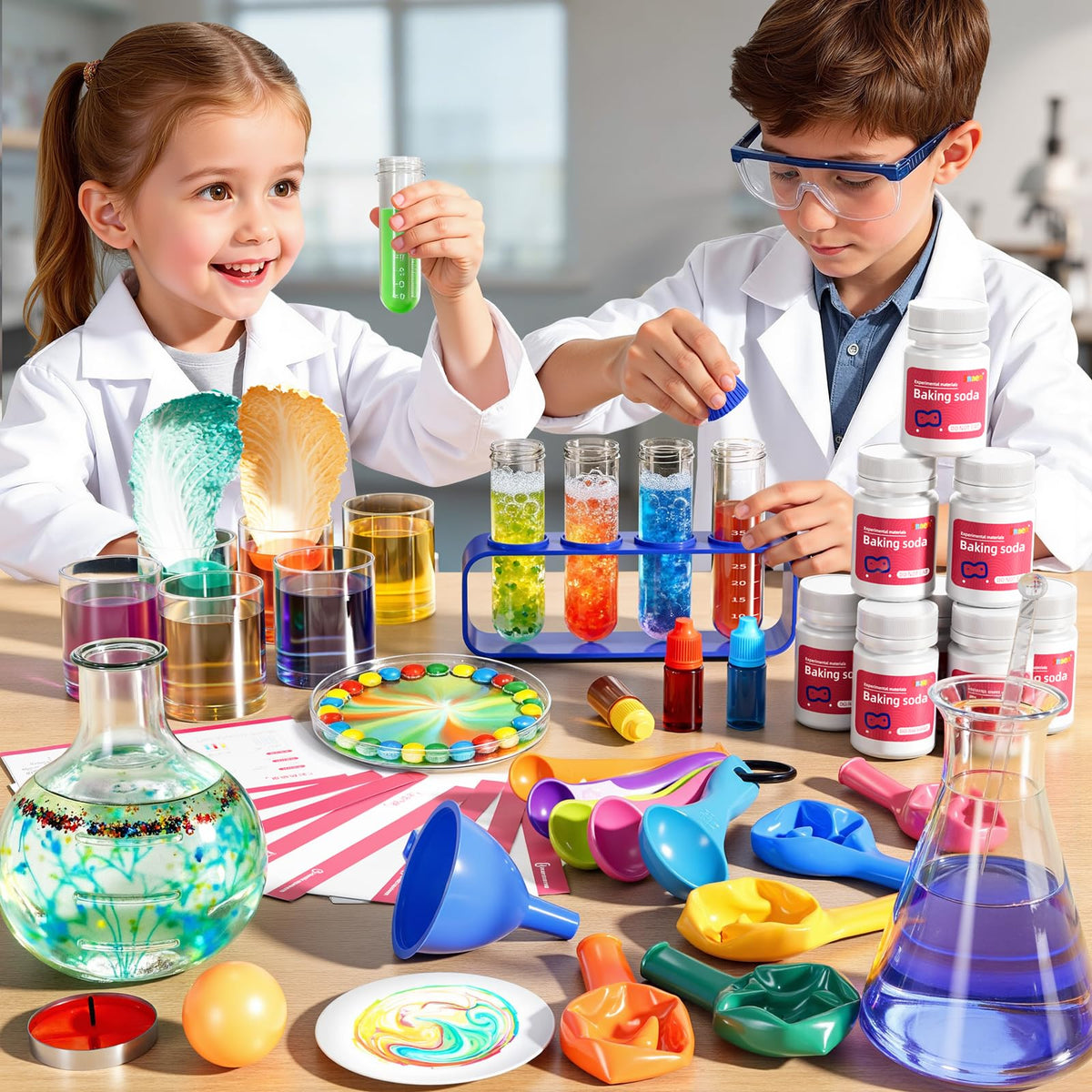 ZDRKWSM goggles and beakers support safe, engaging scientific exploration.