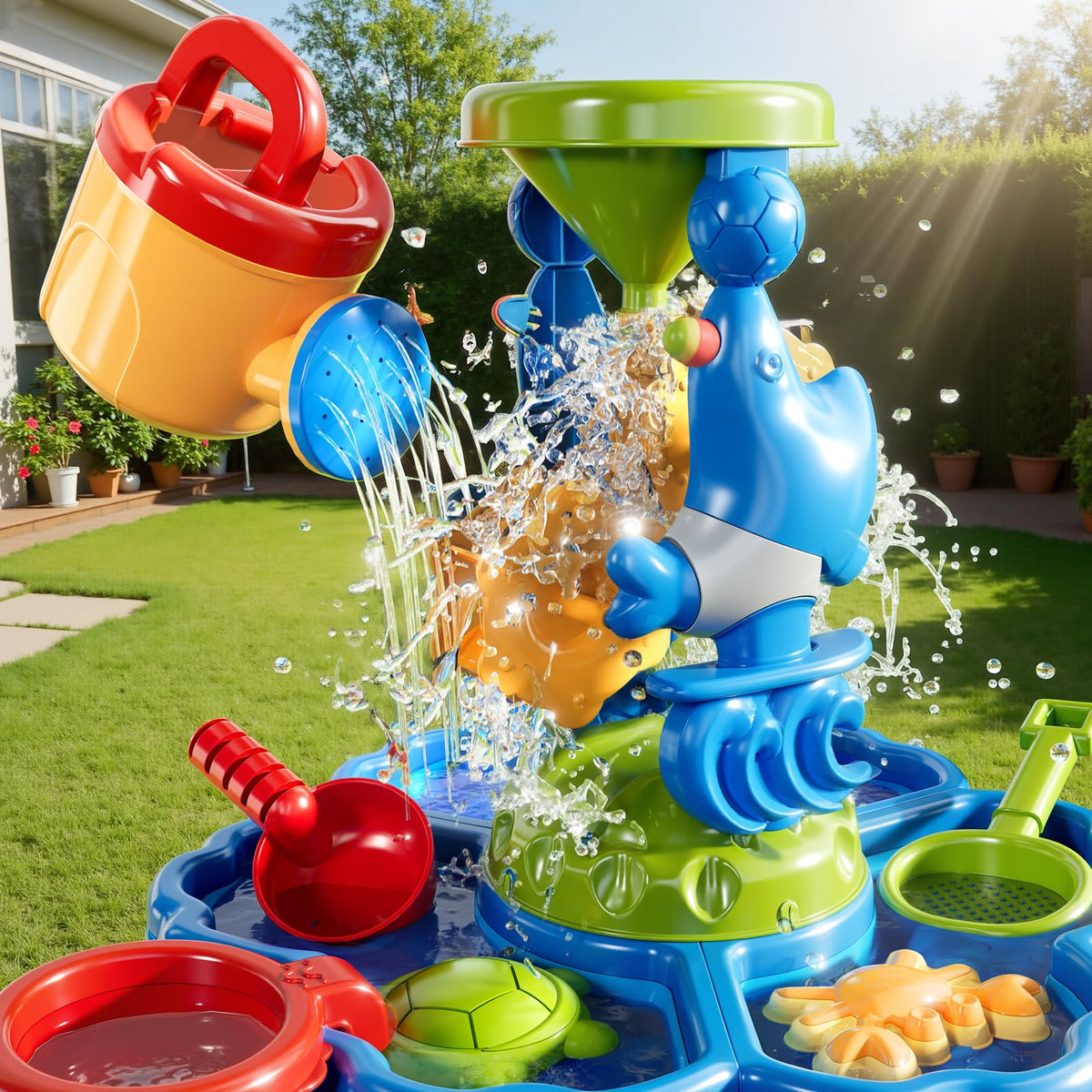 ZDRKWSM sand and water play area encourages creative sculpting