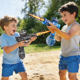 ZDRKWSM water gun with LED flashing muzzle for day and night fun
