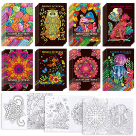 Zealor mini mandala coloring book covers offer variety and portability for on-the-go coloring.