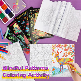Zealor tiny mandala activity books help improve focus while coloring.