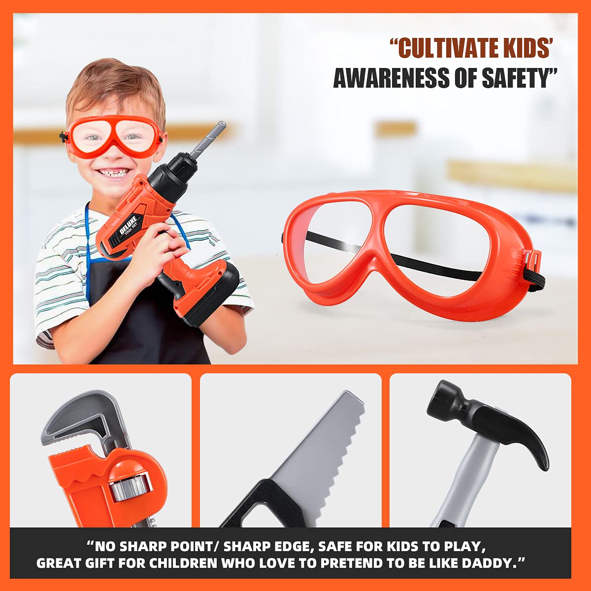 Zealous Toys safety gear includes goggles for safe, imaginative play.