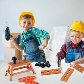 Zealous Toys wooden pieces, nails, and bolts inspire hands-on building.