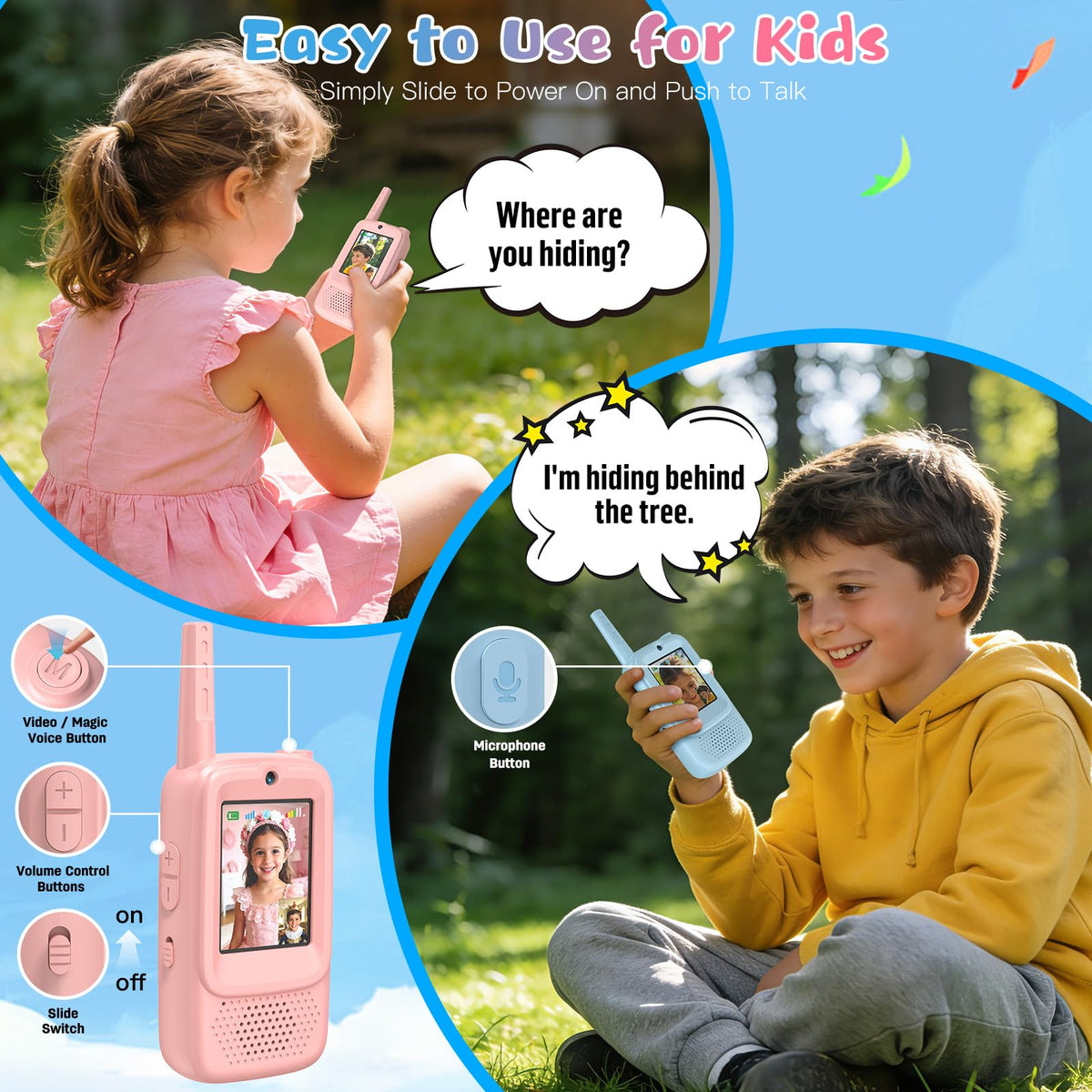 ZealSound camera 300k on walkie talkie delivers vivid video moments