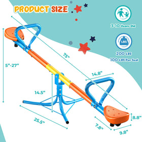 ZeathToits Seesaw with galvanized coating for weather resistance