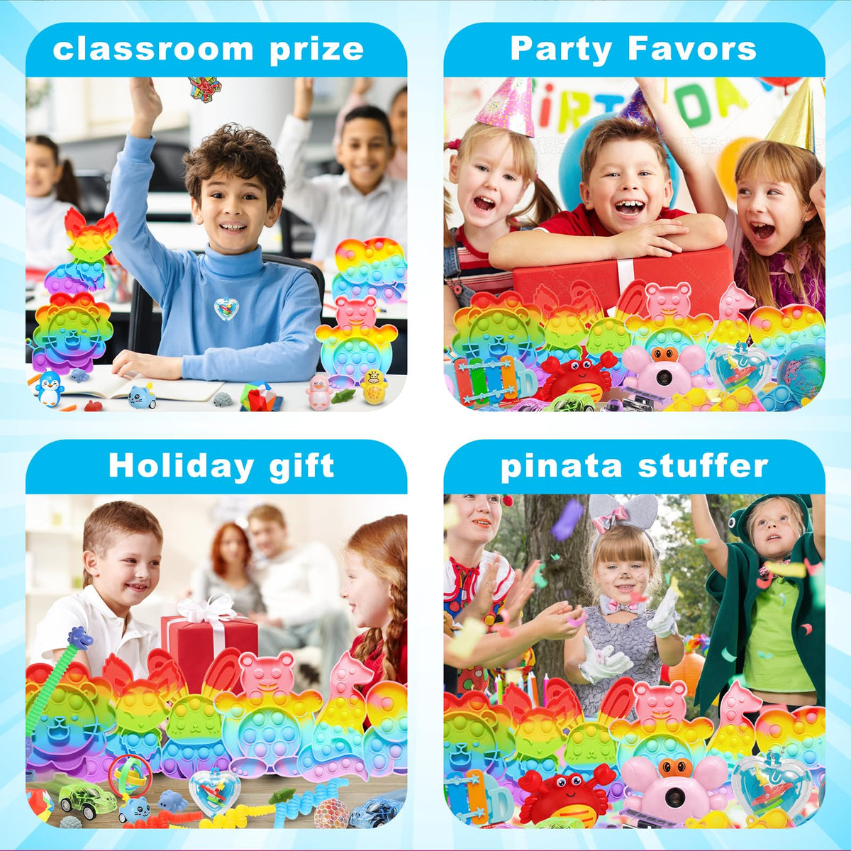 ZEAYOU adults stress relief toys shown for calming breaks.