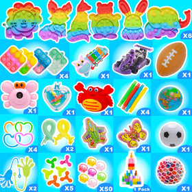 ZEAYOU bulk fidget toy pack with varied textures for classroom play.