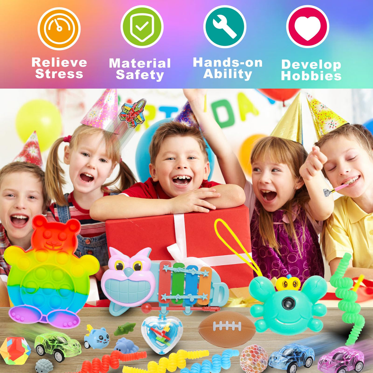 ZEAYOU pinata filler sensory toys ready for party games.