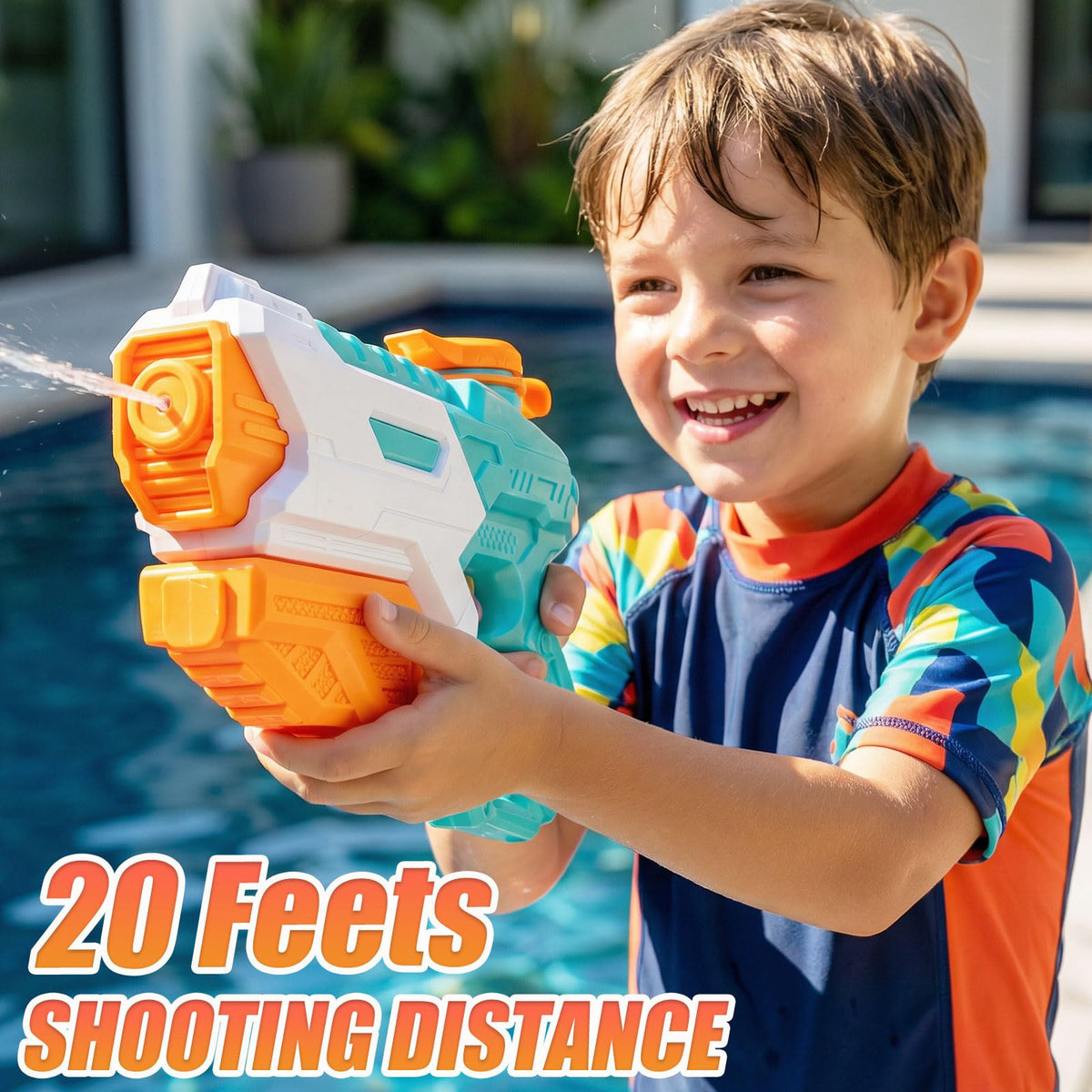 Zebnyya water guns float on water for quick retrieval.