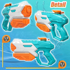 Easy-grip Zebnyya water gun with compact size for comfortable battles.