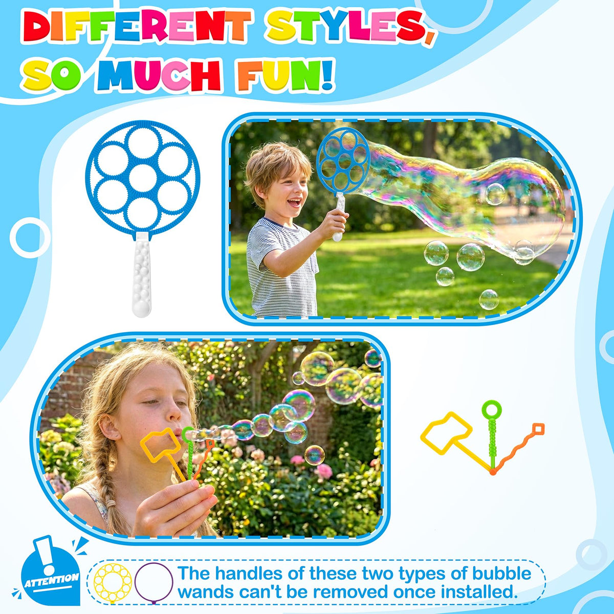 Zecckige bubble trays multi-size for quick dips and varied bubbles.